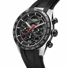 Sport Chronograph Watch with Grey Dial and Rubber Strap