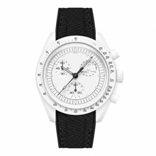 Sport Watch with White Case and Black Strap