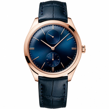 Rose Gold Tone Dress Watch Blue Dial 40mm