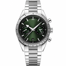 Chronograph Watch Stainless Steel 41mm Green Dial