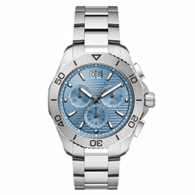 Sport Watch with Blue Dial and Stainless Steel Bracelet