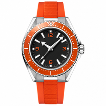 Sport Watch with Orange Rubber Strap 42mm