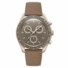Taupe Watch with Leather Strap