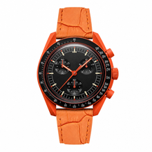 Watch Orange Leather Strap