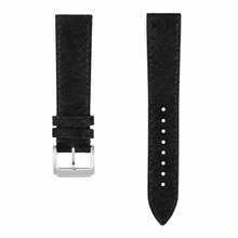 Black Suede Leather Watch Strap 20mm