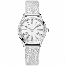 Elegant Silver Dress Watch with Roman Numerals