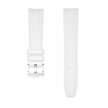 White Rubber Watch Strap