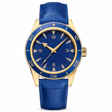 Blue Dial Gold-Tone Case Watch 41mm