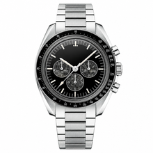 Sport Chronograph Watch Black Dial 42mm