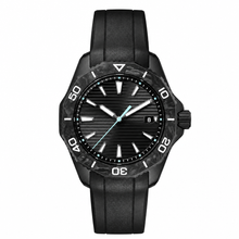 Sport Watch with Black Rubber Strap