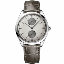 Dress Watch Silver Dial with Grey Leather Strap 40mm