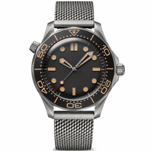 Men's/Unisex Dive Watch 42mm Gray Metal Mesh