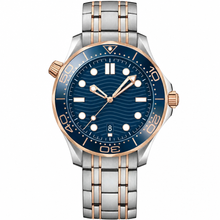 Two-Tone Diver Watch Blue Dial 42mm