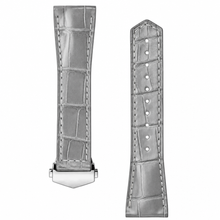 Gray Leather Watch Strap 39mm