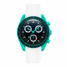 Sport Watch with Teal Case and White Strap