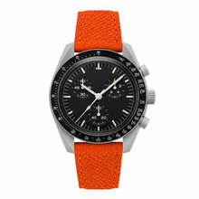 Sporty Watch with Orange Strap