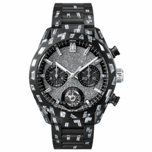 Luxury Black Ceramic Sport Watch with Gem Accents