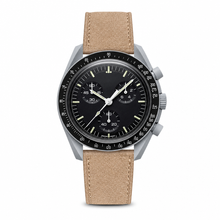 Watch with Beige Suede Strap