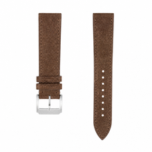Brown Suede Leather Watch Strap 20mm