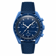 Blue Watch with Textured Strap