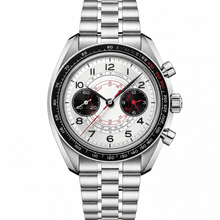 Chronograph Watch Silver Stainless Steel 43mm