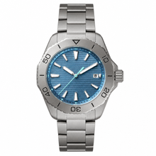 Casual Metal Watch with Blue Dial