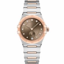 Ladies Small Seconds Watch Taupe Two-Tone Steel 34mm