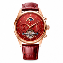 Dress Watch Burgundy Leather