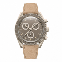 Watch with Beige Suede Strap