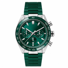 Chronograph Sport Watch Green Dial and Strap