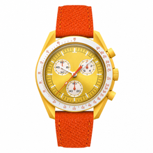 Watch Yellow Dial with Orange Strap