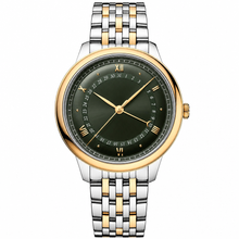 Two-Tone Dress Watch 42mm with Dark Green Dial