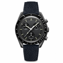 Watch with Black Textured Strap