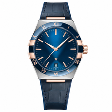 Men's Dress Watch Blue Dial Leather Strap 41mm