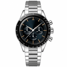 Chronograph Watch Silver Metal 40mm