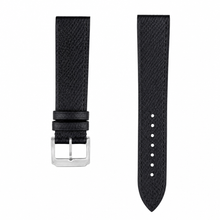 Black Leather Watch Strap 21mm