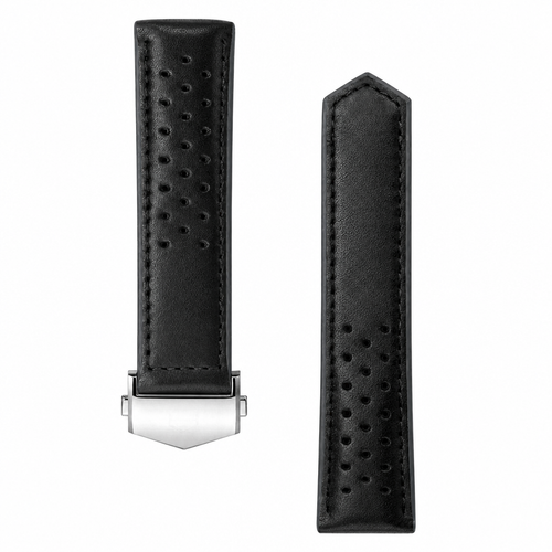 Black Leather Watch Strap 41mm product photo