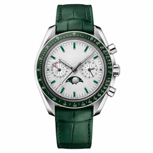 Chronograph Watch Silver Dial 44mm