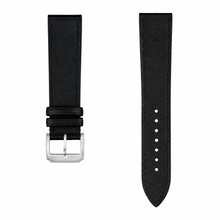 Black Leather Watch Strap 21mm