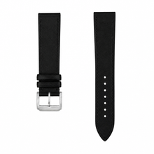 Black Leather Watch Strap 21mm