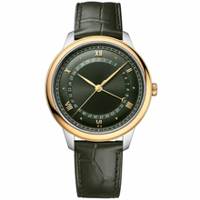 Classic Dress Watch Green Leather 42mm