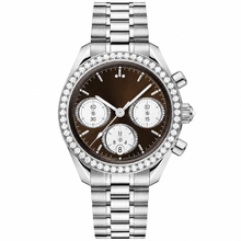 Chronograph Watch Silver Tone 38mm